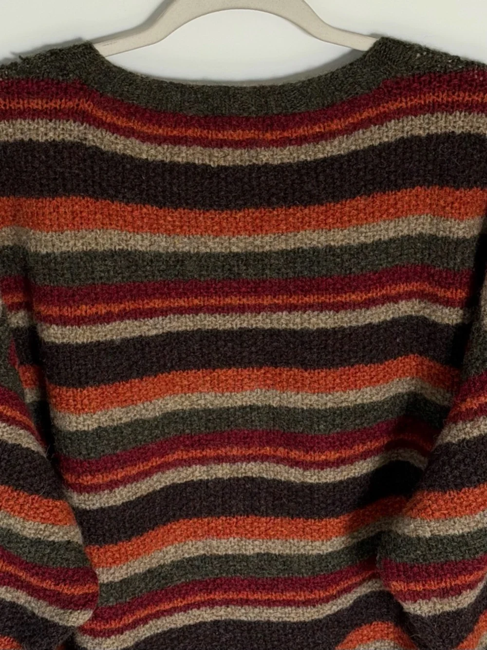 J. Crew vintage Men's 1990s grunge Striped 100% Wool Sweater XXL 39646